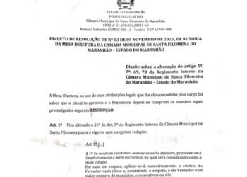 Juiz suspende eleição antecipada da Mesa Diretora da Câmara de Santa Filomena (MA)