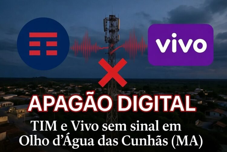 TIM e Vivo mantêm Olho d’Água das Cunhãs (MA) no apagão digital
